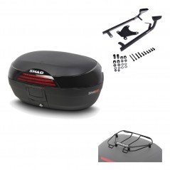 SHAD Baul trasero + herraje montaje parrilla portabultos superior SH46 SH 46 NEW MODEL KIT-183369