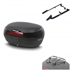 SHAD Baul trasero + herraje montaje parrilla portabultos superior SH46 SH 46 NEW MODEL KIT-183169