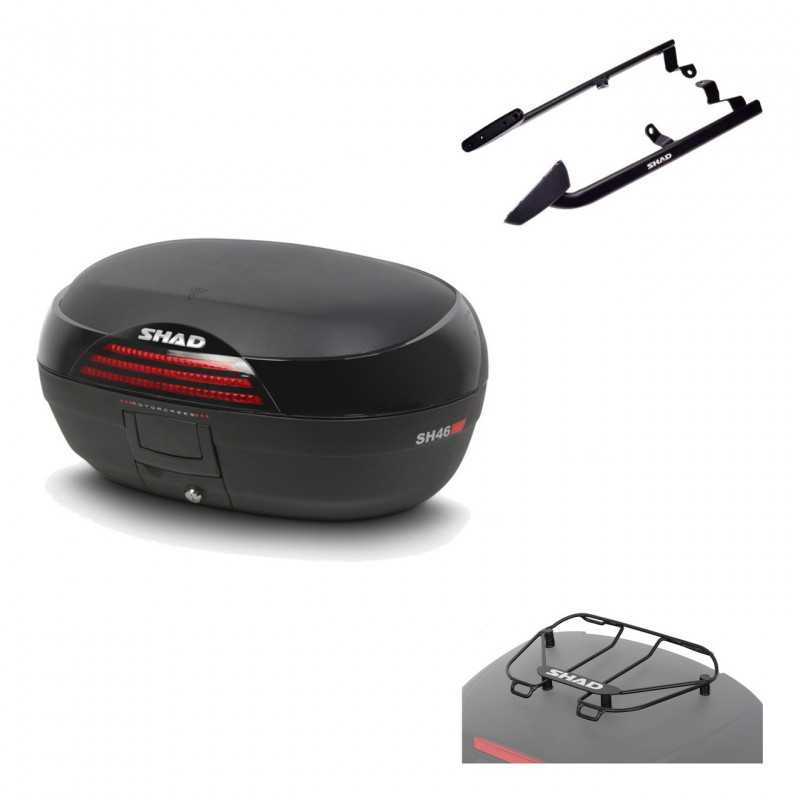 SHAD Baul trasero + herraje montaje parrilla portabultos superior SH46 SH 46 NEW MODEL KIT-183169