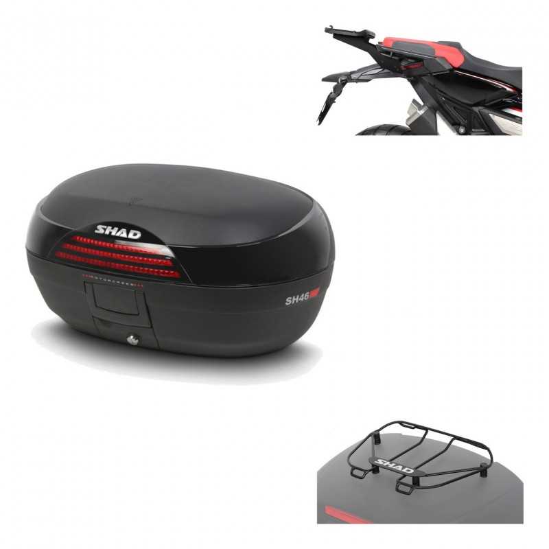 SHAD Baul trasero + herraje montaje parrilla portabultos superior SH46 SH 46 NEW MODEL KIT-183921