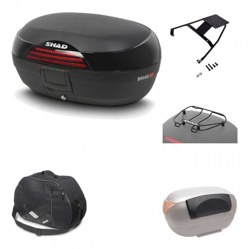 Rear trunk + mounting hardware + accessories  SH46 SH 46 NEW MODEL