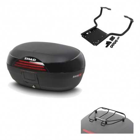 SHAD Baul trasero + herraje montaje parrilla portabultos superior SH46 SH 46 NEW MODEL KIT-183873