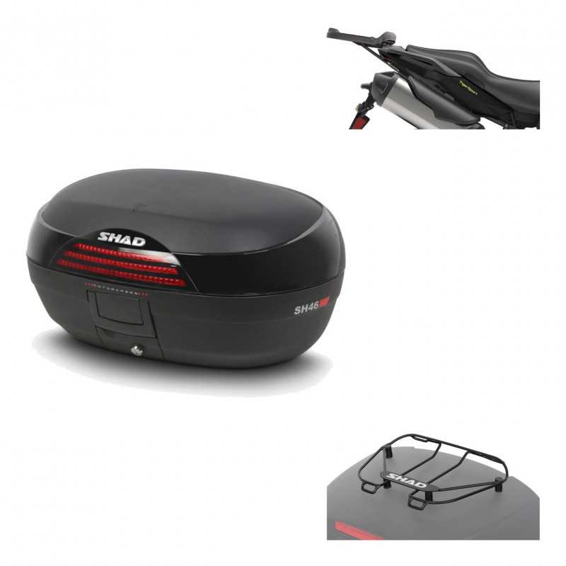 SHAD Baul trasero + herraje montaje parrilla portabultos superior SH46 SH 46 NEW MODEL KIT-184025