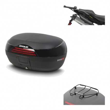 SHAD Baul trasero + herraje montaje parrilla portabultos superior SH46 SH 46 NEW MODEL KIT-184025