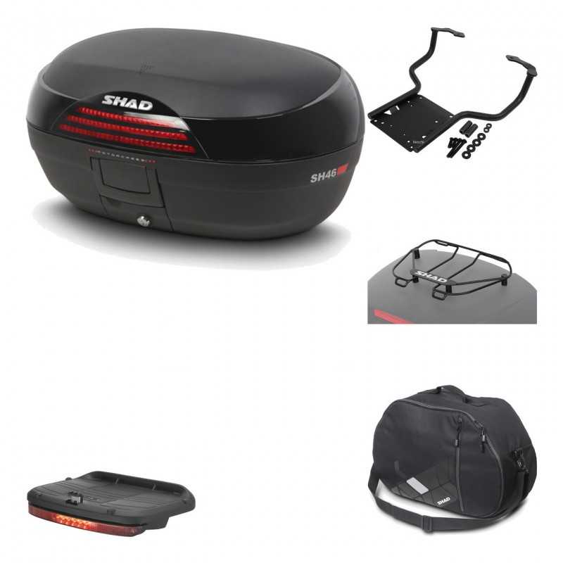 Rear trunk + mounting hardware + accessories  SH46 SH 46 NEW MODEL