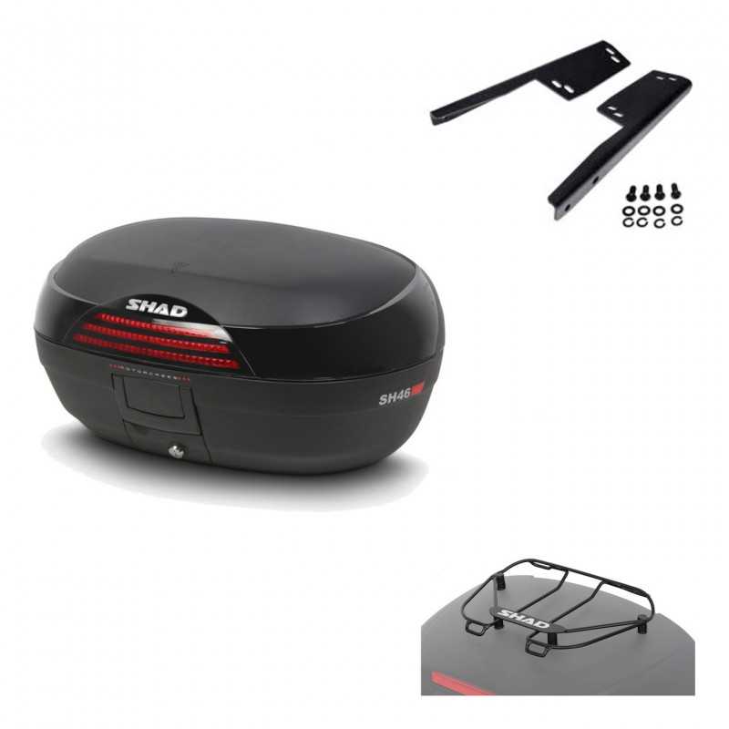 SHAD Baul trasero + herraje montaje parrilla portabultos superior SH46 SH 46 NEW MODEL KIT-183777