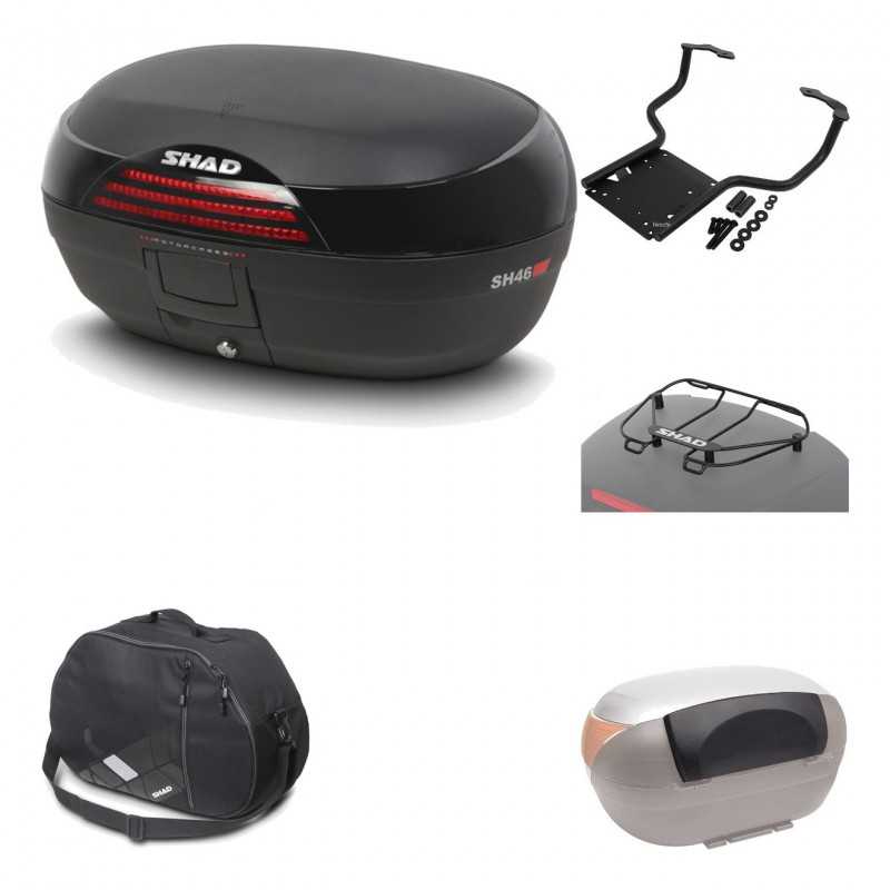 Rear trunk + mounting hardware + accessories  SH46 SH 46 NEW MODEL