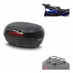SHAD Baul trasero + herraje montaje parrilla portabultos superior SH46 SH 46 NEW MODEL KIT-183729