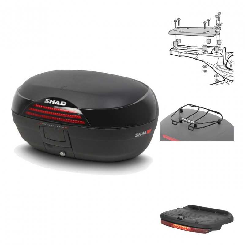Rear trunk + mounting hardware + accessories  SH46 SH 46 NEW MODEL