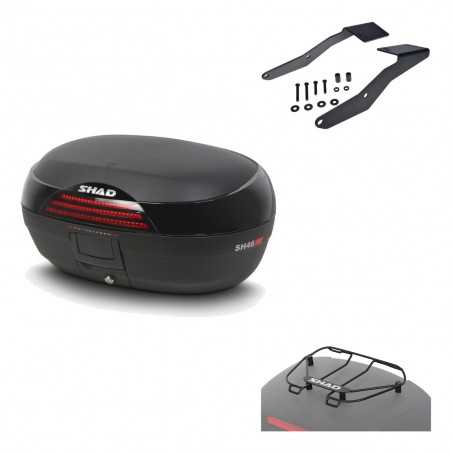 SHAD Baul trasero + herraje montaje parrilla portabultos superior SH46 SH 46 NEW MODEL KIT-183881