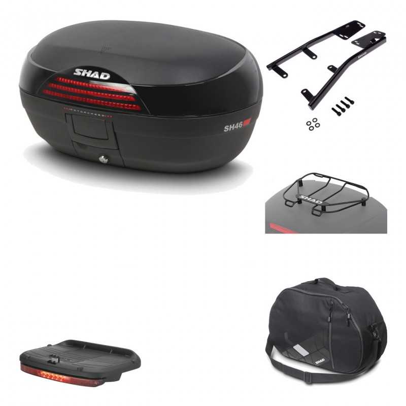Rear trunk + mounting hardware + accessories  SH46 SH 46 NEW MODEL