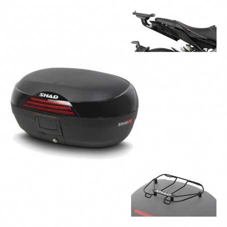 SHAD Baul trasero + herraje montaje parrilla portabultos superior SH46 SH 46 NEW MODEL KIT-183985