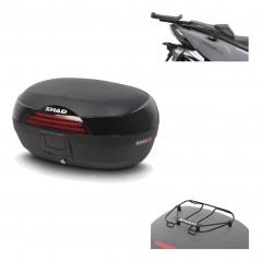 SHAD Baul trasero + herraje montaje parrilla portabultos superior SH46 SH 46 NEW MODEL KIT-183937
