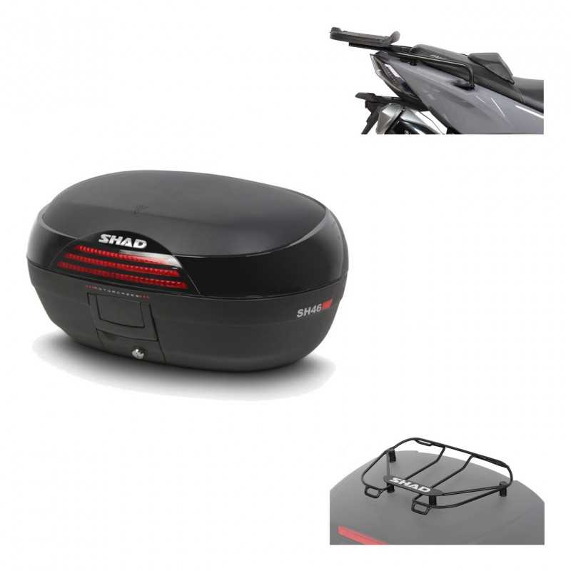 SHAD Baul trasero + herraje montaje parrilla portabultos superior SH46 SH 46 NEW MODEL KIT-183937