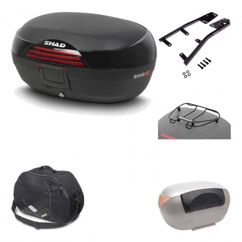 Rear trunk + mounting hardware + accessories  SH46 SH 46 NEW MODEL