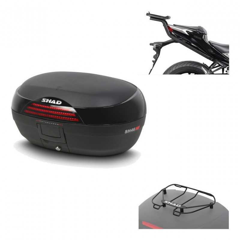 SHAD Baul trasero + herraje montaje parrilla portabultos superior SH46 SH 46 NEW MODEL KIT-183889