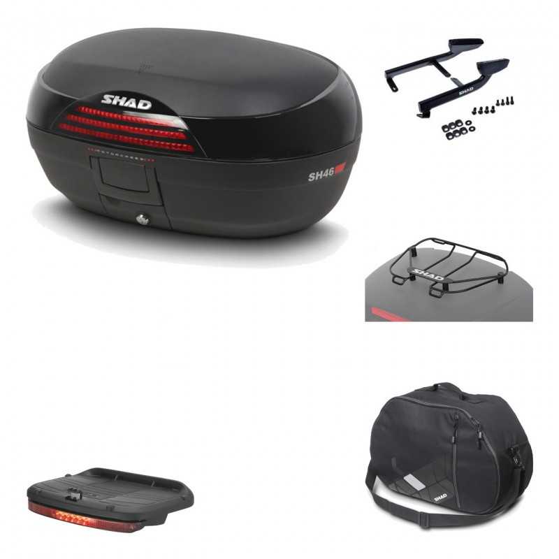 Rear trunk + mounting hardware + accessories  SH46 SH 46 NEW MODEL