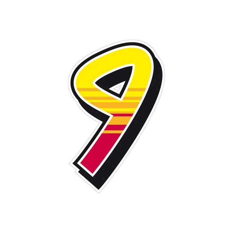 Stickers  n 9 Enko4 12,2x19,2 cm. 3314872E09 (2u)