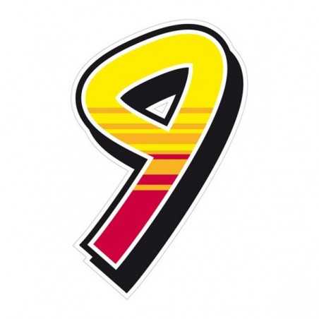 Stickers n 9 Enko4 12,2x19,2 cm. 3314872E09 (2u)