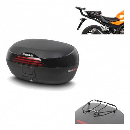 SHAD Baul trasero + herraje montaje parrilla portabultos superior SH46 SH 46 NEW MODEL KIT-183841