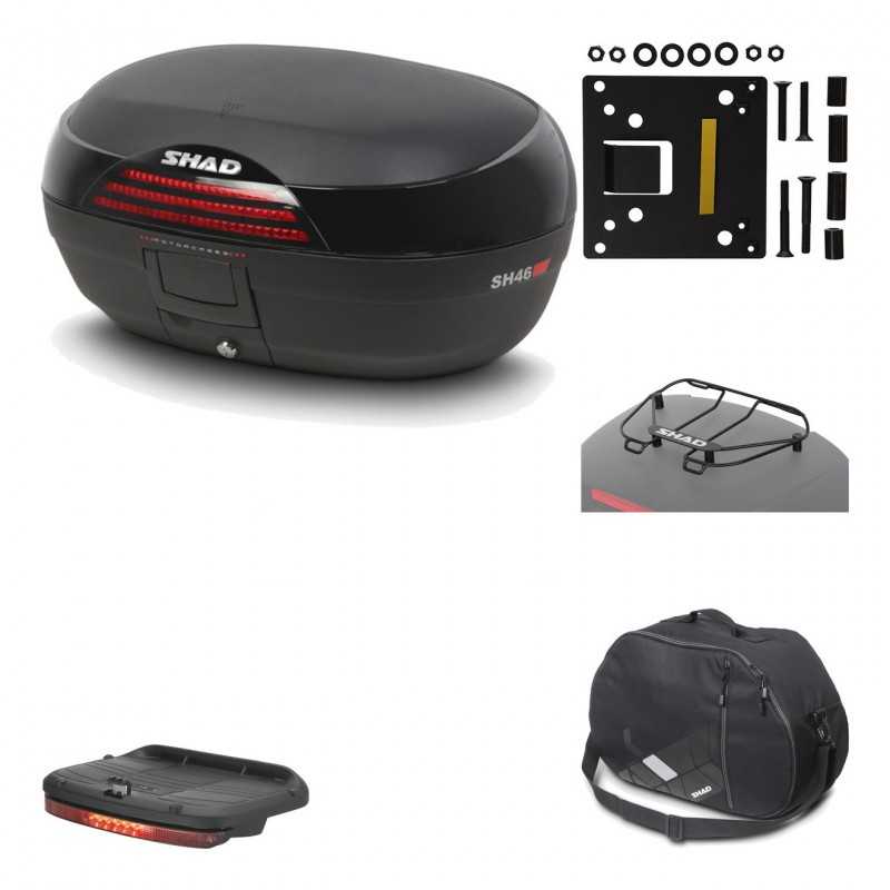 SHAD Baul trasero + herraje montaje accesorios SH46 SH 46 NEW MODEL KIT-183796