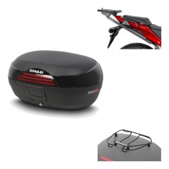 SHAD Baul trasero + herraje montaje parrilla portabultos superior SH46 SH 46 NEW MODEL KIT-183745
