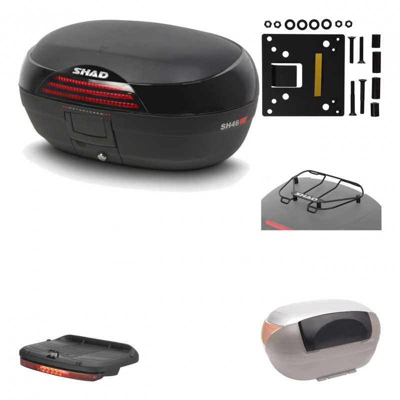 Rear trunk + mounting hardware + accessories  SH46 SH 46 NEW MODEL