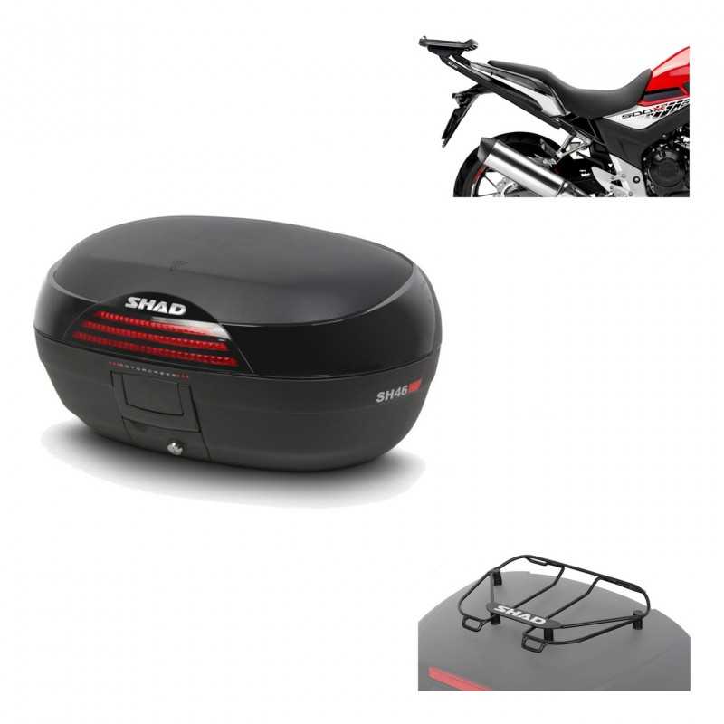 SHAD Baul trasero + herraje montaje parrilla portabultos superior SH46 SH 46 NEW MODEL KIT-183849