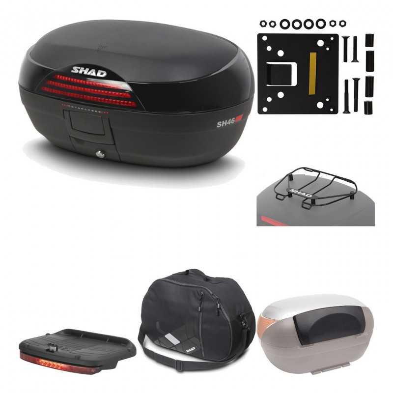 SHAD Baul trasero + herraje montaje accesorios SH46 SH 46 NEW MODEL KIT-183800