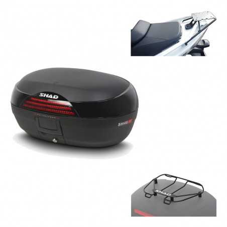 SHAD Baul trasero + herraje montaje parrilla portabultos superior SH46 SH 46 NEW MODEL KIT-183649