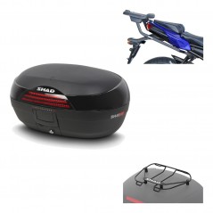 SHAD Baul trasero + herraje montaje parrilla portabultos superior SH46 SH 46 NEW MODEL KIT-183801