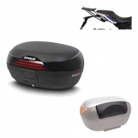 SHAD Baul trasero + herraje montaje respaldo de pasajero SH46 SH 46 NEW MODEL KIT-184053