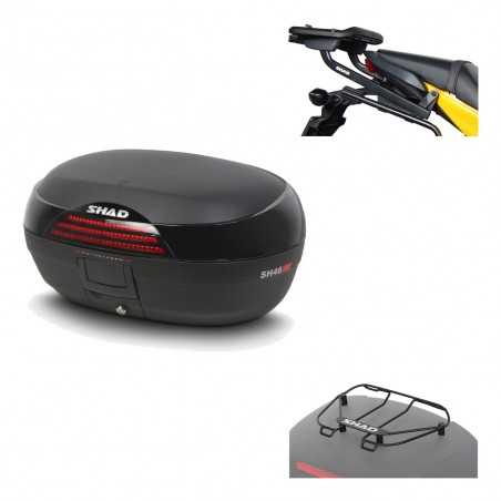 SHAD Baul trasero + herraje montaje parrilla portabultos superior SH46 SH 46 NEW MODEL KIT-183753