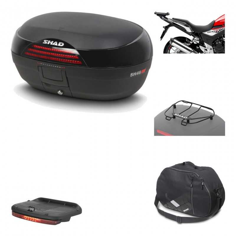 Rear trunk + mounting hardware + accessories  SH46 SH 46 NEW MODEL
