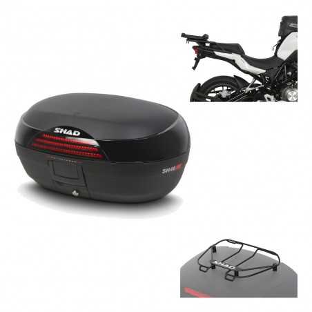SHAD Baul trasero + herraje montaje parrilla portabultos superior SH46 SH 46 NEW MODEL KIT-183905