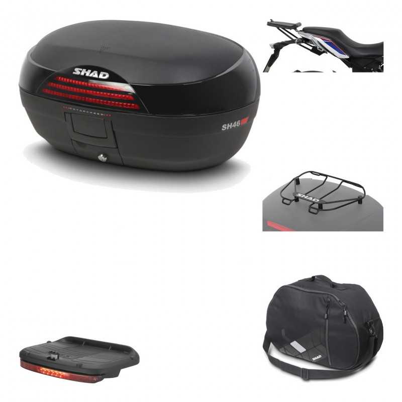 Rear trunk + mounting hardware + accessories  SH46 SH 46 NEW MODEL