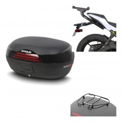 SHAD Baul trasero + herraje montaje parrilla portabultos superior SH46 SH 46 NEW MODEL KIT-183913