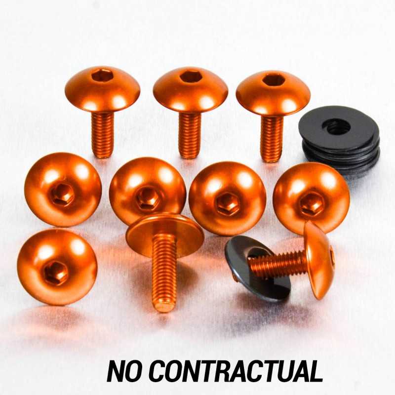 Kit bolts aluminum fairing  FKA402O Naranja