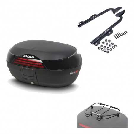 SHAD Baul trasero + herraje montaje parrilla portabultos superior SH46 SH 46 NEW MODEL KIT-183817