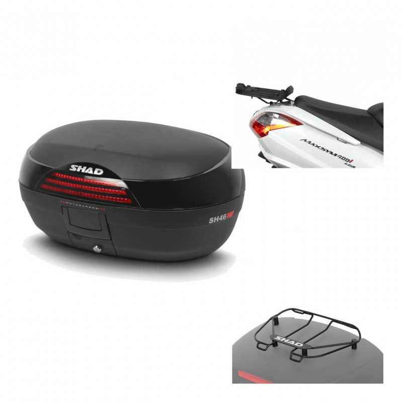 SHAD Baul trasero + herraje montaje parrilla portabultos superior SH46 SH 46 NEW MODEL KIT-183865