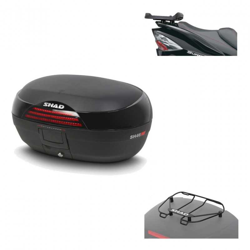 SHAD Baul trasero + herraje montaje parrilla portabultos superior SH46 SH 46 NEW MODEL KIT-183969