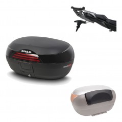 SHAD Baul trasero + herraje montaje respaldo de pasajero SH46 SH 46 NEW MODEL KIT-184229