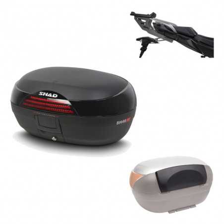 SHAD Baul trasero + herraje montaje respaldo de pasajero SH46 SH 46 NEW MODEL KIT-184229
