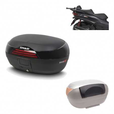 SHAD Baul trasero + herraje montaje respaldo de pasajero SH46 SH 46 NEW MODEL KIT-184181