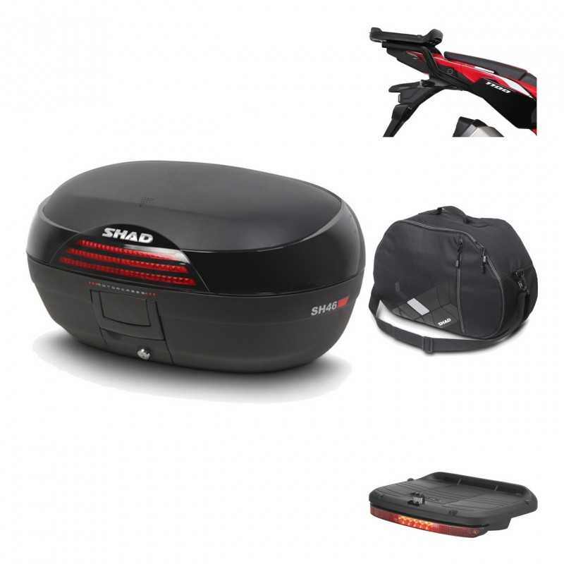 SHAD Baul trasero + herraje montaje accesorios SH46 SH 46 NEW MODEL KIT-184484