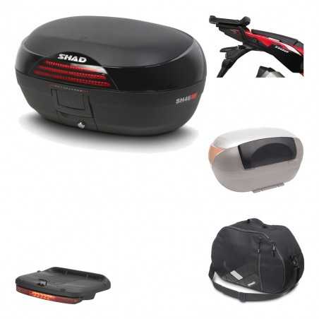 SHAD Baul trasero + herraje montaje accesorios SH46 SH 46 NEW MODEL KIT-184488