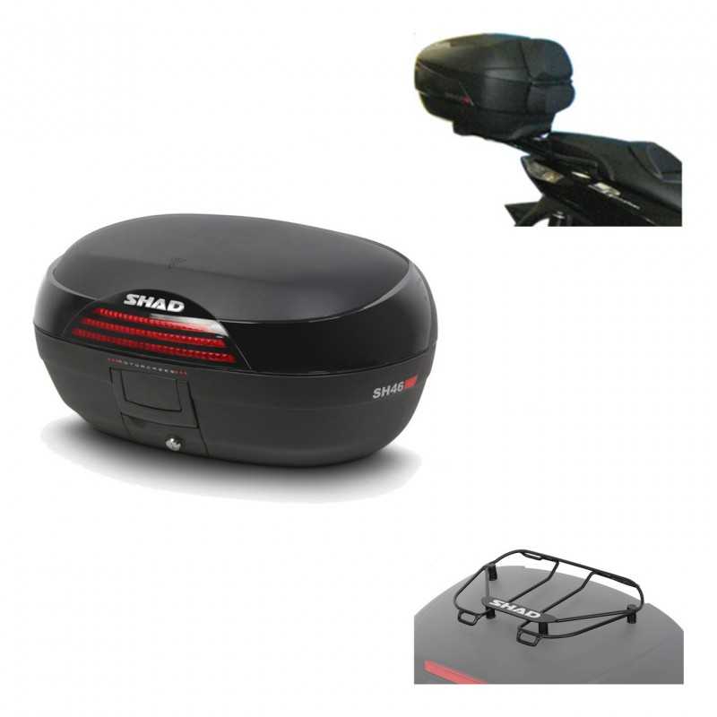 SHAD Baul trasero + herraje montaje parrilla portabultos superior SH46 SH 46 NEW MODEL KIT-184585