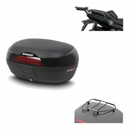 SHAD Baul trasero + herraje montaje parrilla portabultos superior SH46 SH 46 NEW MODEL KIT-184441