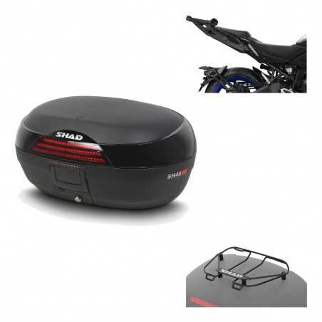 SHAD Baul trasero + herraje montaje parrilla portabultos superior SH46 SH 46 NEW MODEL KIT-184393