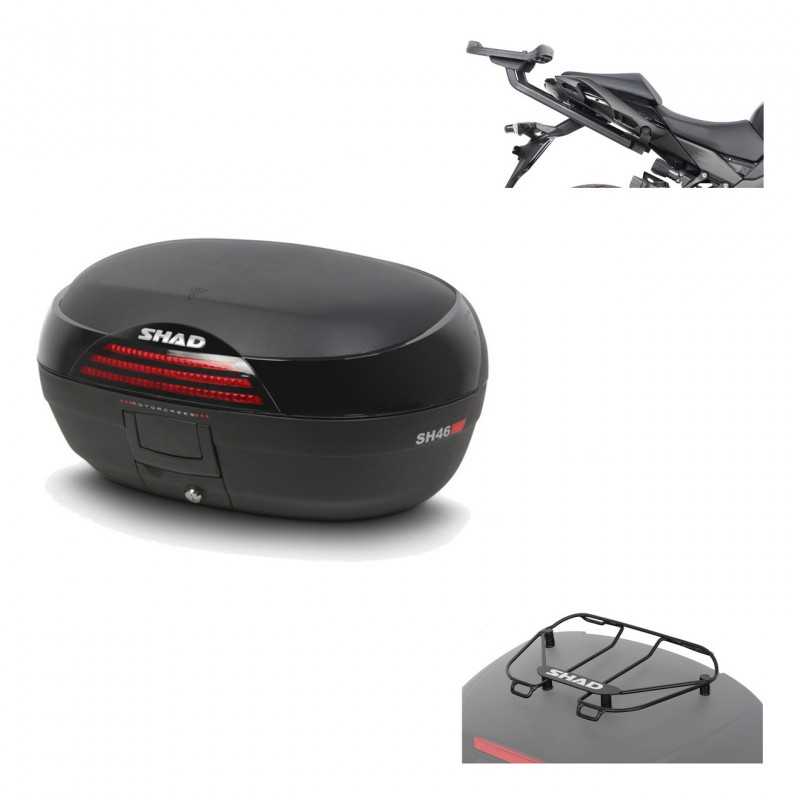 SHAD Baul trasero + herraje montaje parrilla portabultos superior SH46 SH 46 NEW MODEL KIT-184345